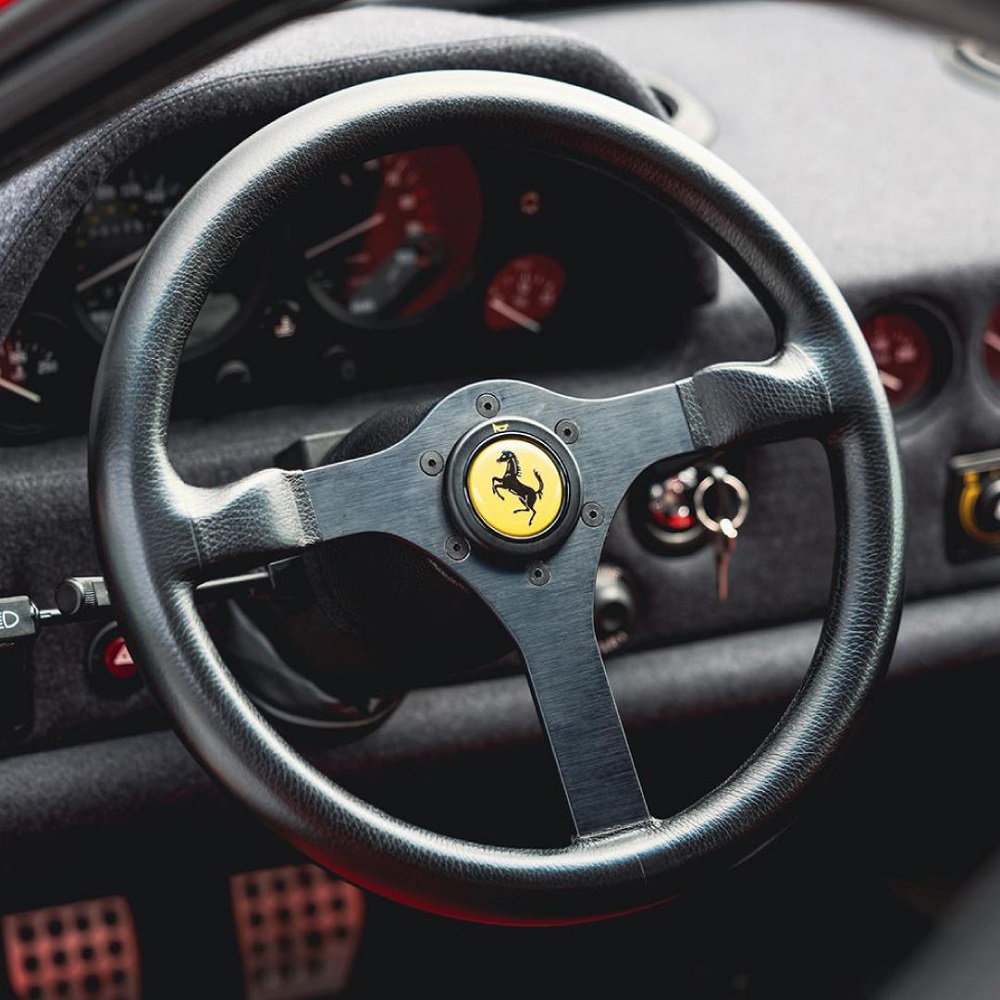 ferrari car  steering wheel