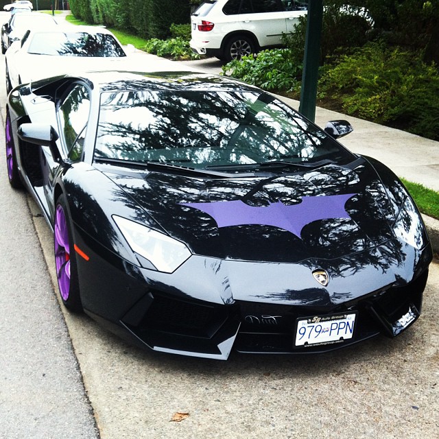 purple lamborghini