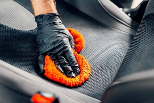 how to clean car seat fabric