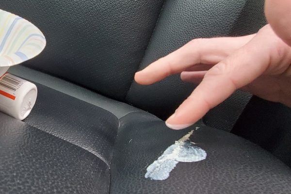 how to patch leather car seat