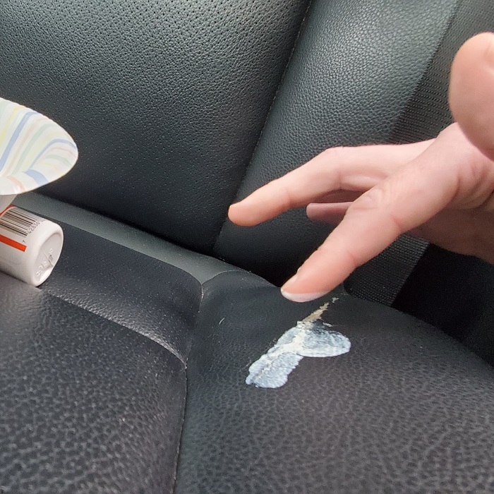 how to patch leather car seat