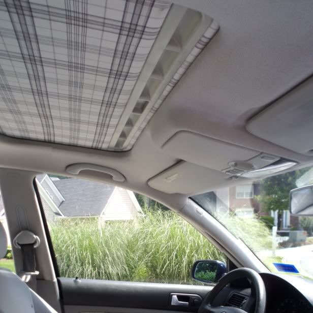 how to clean headliner in car
