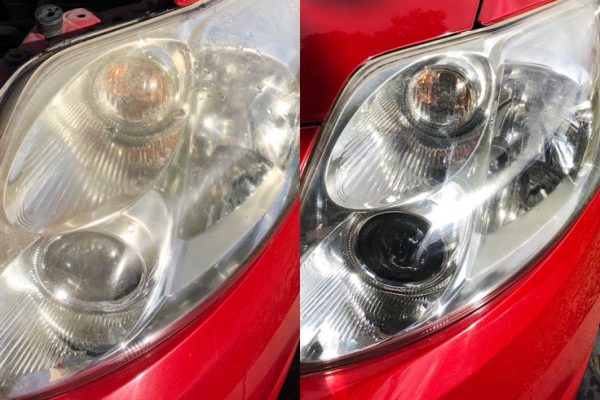 how to clean car headlights home remedy