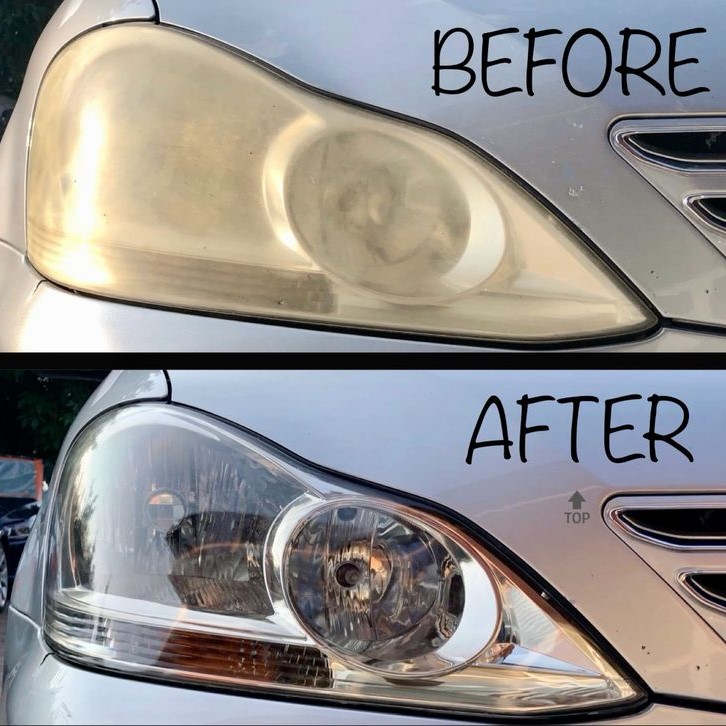 how to clean car headlights