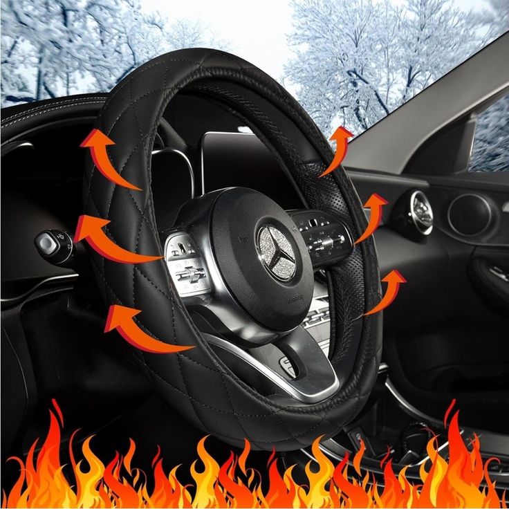 heated steering wheel cover