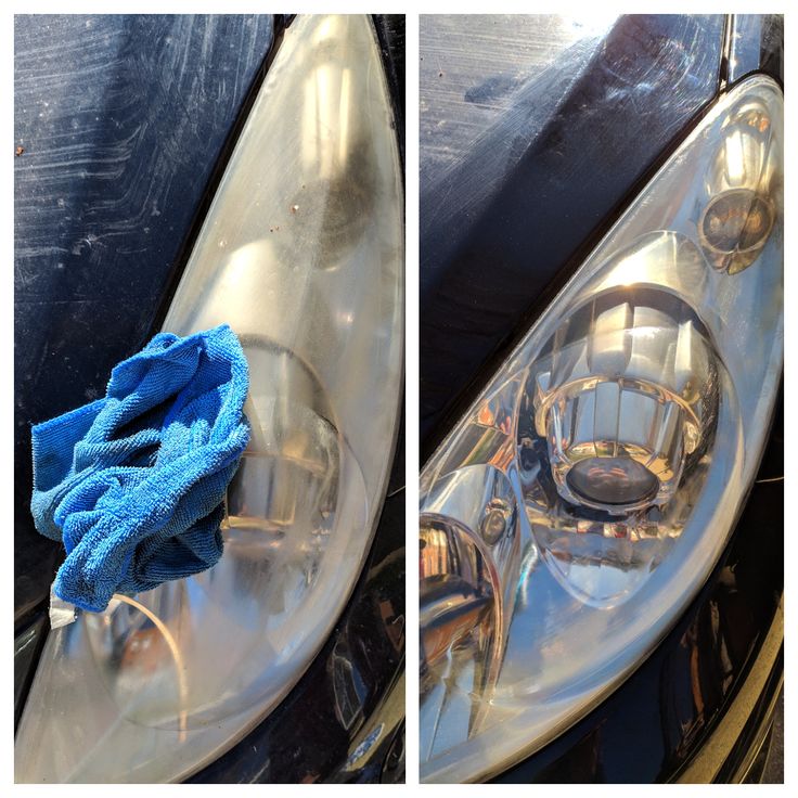 how to clean car headlights home remedy