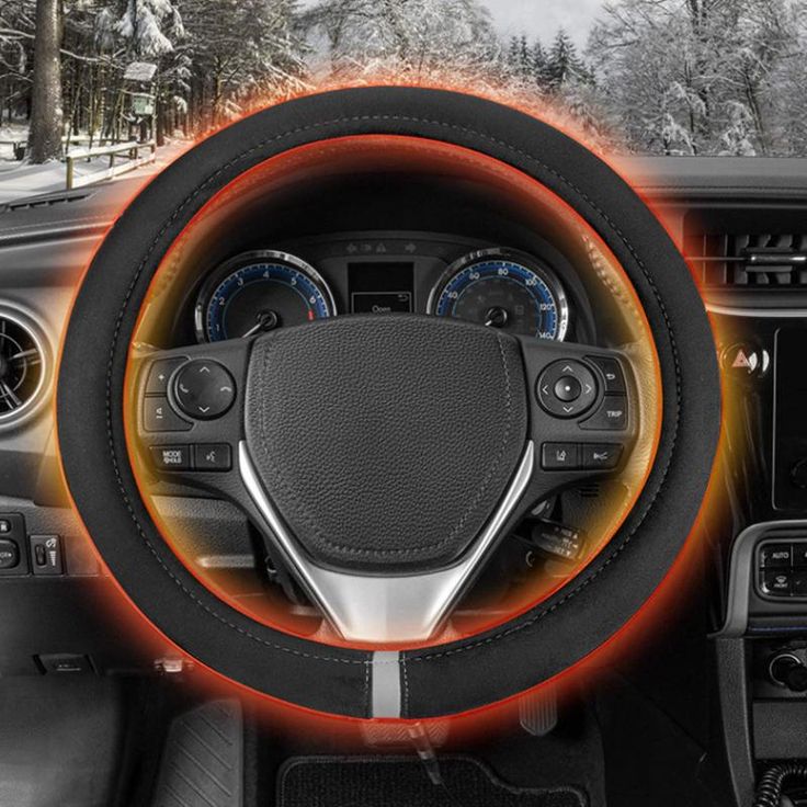 heated steering wheel cover