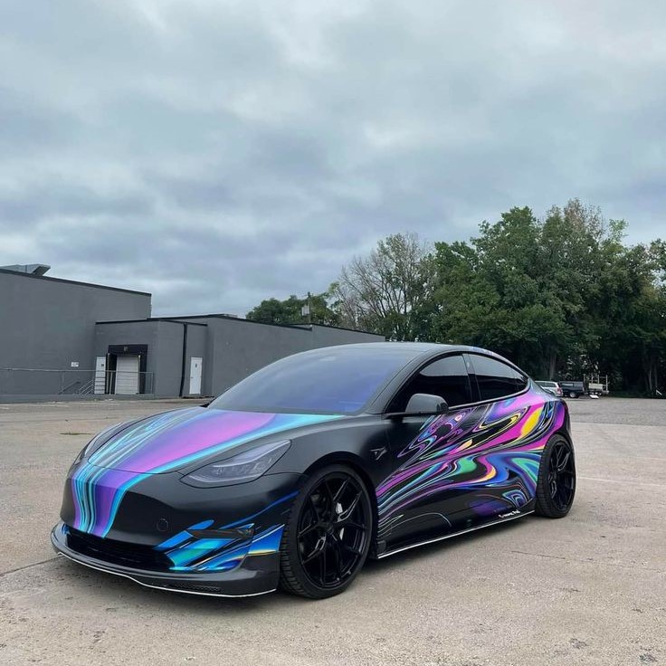 tesla car wrap