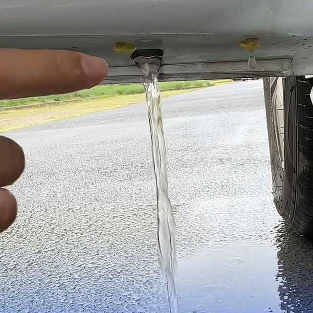 fluid leaking from car