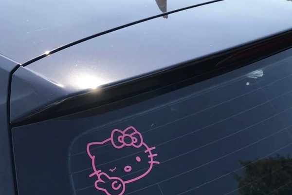 Hello Kitty Car Decal: Add a Cute Touch to Your Vehicle hello kitty car decal