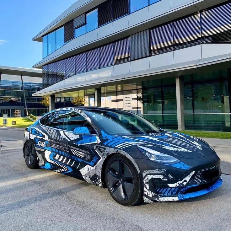 tesla car wrap
