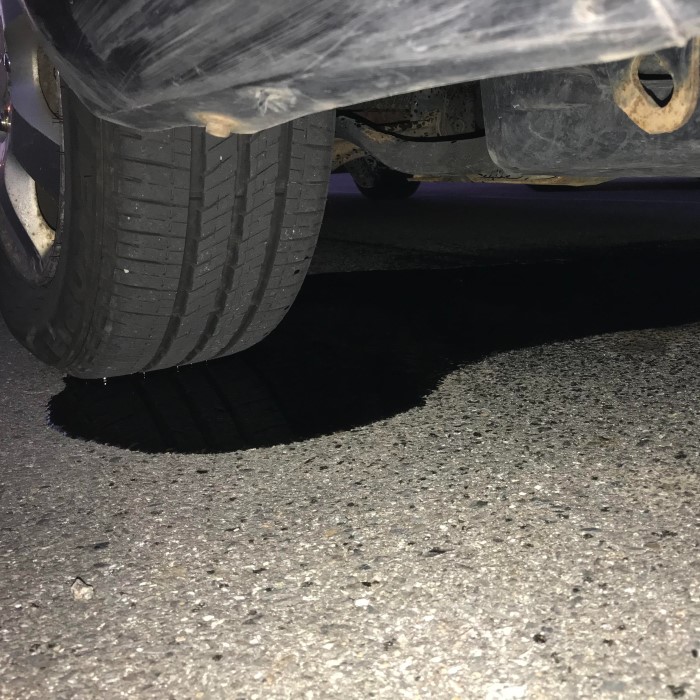 car leaking oil when parked