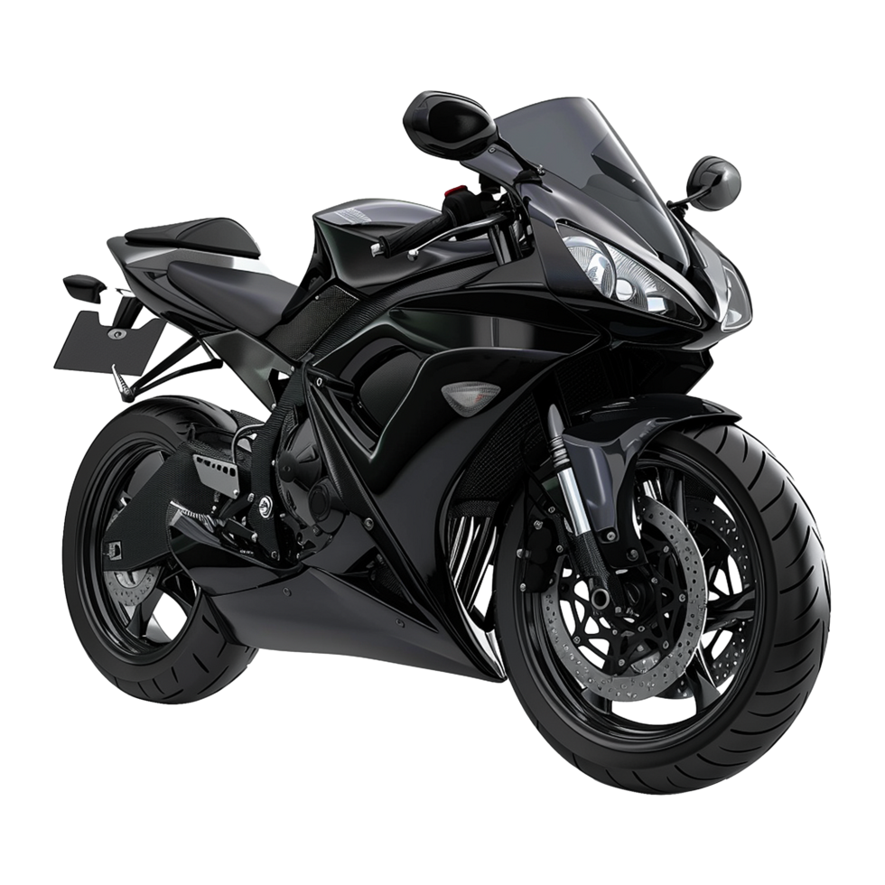 black-motorbike
